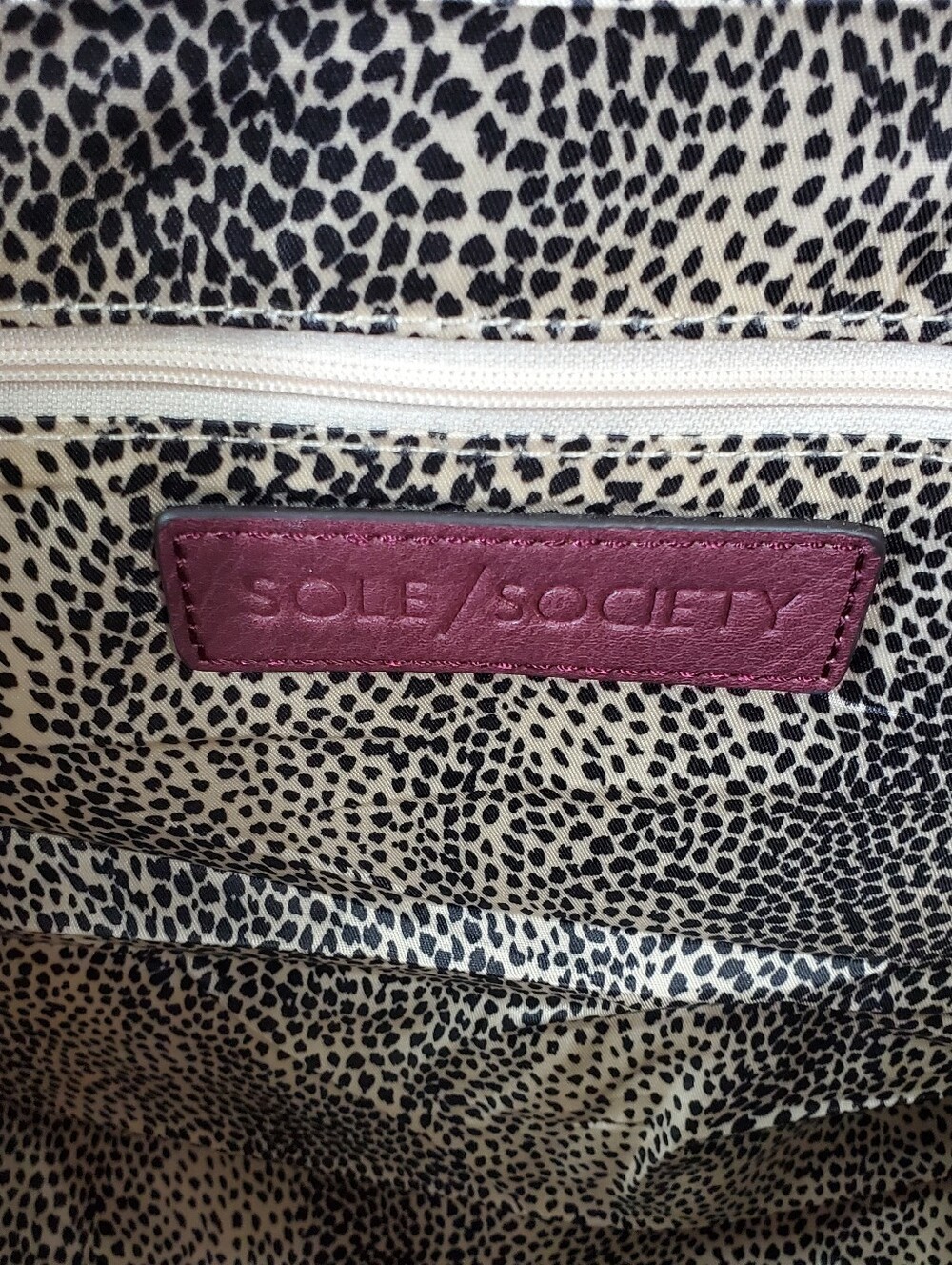 Sole/Society Faux Leather Weekender Bag - Plum - Picture 4 of 9